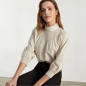 Everlane Funnel-Neck Smock Top